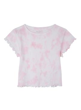 Camiseta Pepe Jeans Hermione Tie Dye Rosa Niña