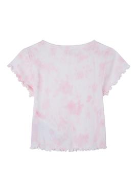 Camiseta Pepe Jeans Hermione Tie Dye Rosa Niña