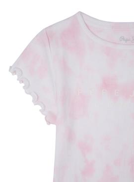 Camiseta Pepe Jeans Hermione Tie Dye Rosa Niña