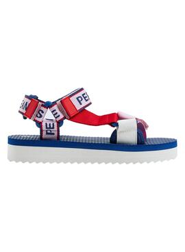Sandalias Pepe Jeans Pool Multitiras Rosa Niña