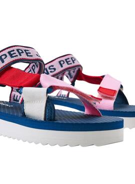 Sandalias Pepe Jeans Pool Multitiras Rosa Niña