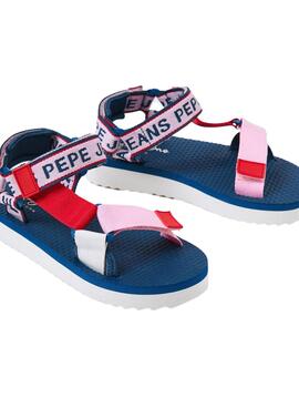 Sandalias Pepe Jeans Pool Multitiras Rosa Niña