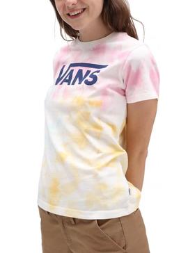 Camiseta Vans Logo Wash Tie Dye Multi para Mujer