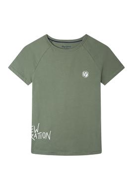 Camiseta Pepe Jeans Cory Verde para Niño