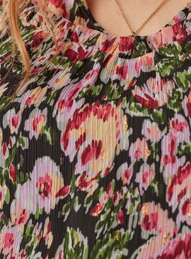 Camiseta Naf Naf Estampada Flores Multi para Mujer