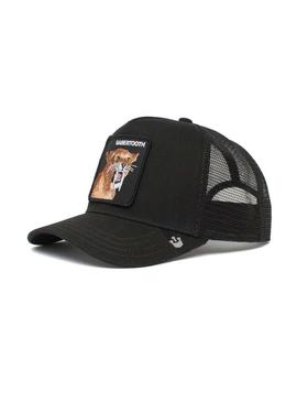 Gorra Goorin Bros Sabertooth Tiger Negra Hombre