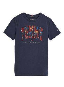 Camiseta Tommy Hilfiger Varsity Marino para Niño