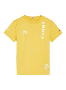 Camiseta Tommy Hilfiger Placement Amarilla Niño