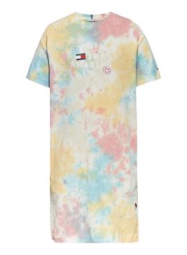 Vestido Tommy Hilfiger Tie Dye Multi para Niña