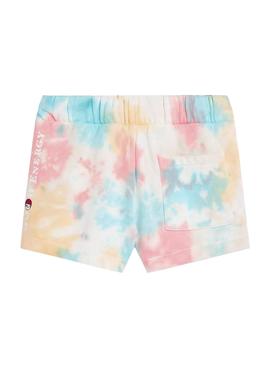 Short Tommy Hilfiger Tie Dye Multicolor para Niña