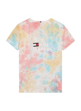 Camiseta Tommy Hilfiger Tie Dye Multicolor Niña
