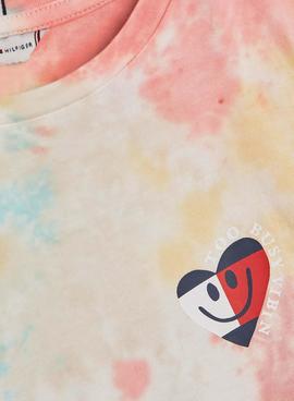 Camiseta Tommy Hilfiger Tie Dye Multicolor Niña