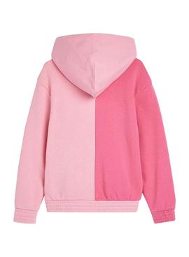 Sudadera Tommy Hilfiger Bicolor Rosa para Niña
