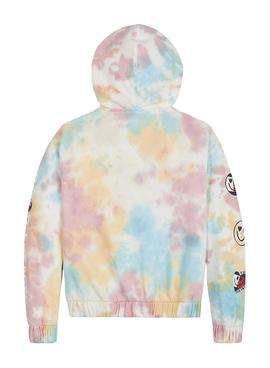 Sudadera Tommy Hilfiger Zip Tie Dye Multi Niña