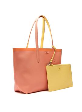 Bolso Lacoste Anna Reversible Amarillo y Naranja