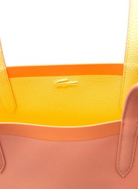Bolso Lacoste Anna Reversible Amarillo y Naranja
