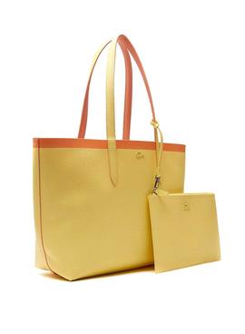 Bolso Lacoste Anna Reversible Amarillo y Naranja