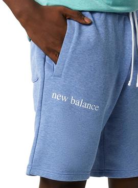 Bermudas New Balance Essentials Pure Azul Hombre