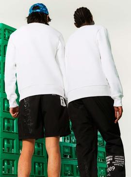 Sudadera Lacoste x Minecraft Unisex Blanca