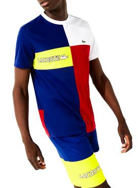 Camiseta Lacoste Sport Colorblock Multi Hombre