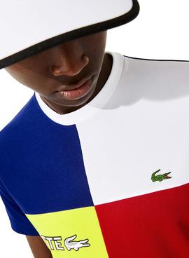 Camiseta Lacoste Sport Colorblock Multi Hombre