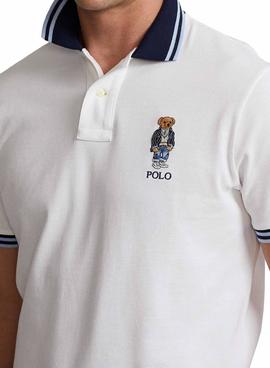 Polo Polo Ralph Lauren Bear Blanco para Hombre