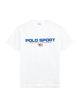 Camiseta Polo Ralph Lauren Sport Blanca Hombre