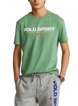 Camiseta Polo Ralph Lauren Sport Verde Hombre