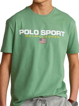 Camiseta Polo Ralph Lauren Sport Verde Hombre