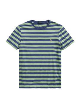 Camiseta Polo Ralph Lauren Slim Rayas Verde Hombre
