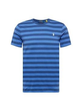 Camiseta Polo Ralph Lauren Slim Rayas Azul Hombre