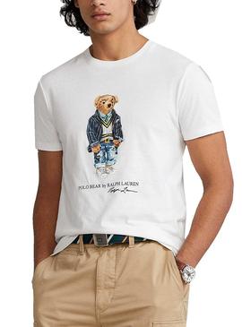 Camiseta Polo Ralph Lauren Polo Bear Blanca Hombre