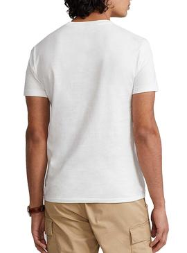 Camiseta Polo Ralph Lauren Polo Bear Blanca Hombre