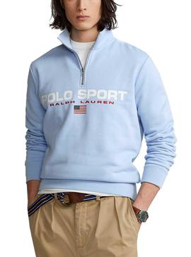 Sudadera Polo Ralph Lauren Sport Zip Azul Hombre