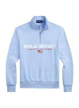 Sudadera Polo Ralph Lauren Sport Zip Azul Hombre