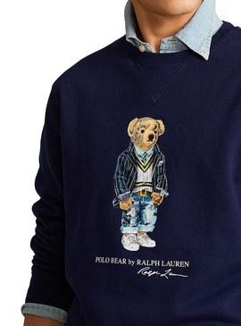 Sudadera Polo Ralph Lauren Bear Marino para Hombre