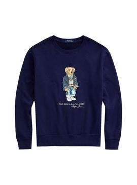 Sudadera Polo Ralph Lauren Bear Marino para Hombre