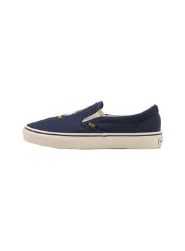 Zapatillas Polo Ralph Lauren Slip On Marino Hombre