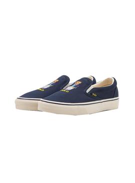 Zapatillas Polo Ralph Lauren Slip On Marino Hombre