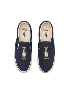 Zapatillas Polo Ralph Lauren Slip On Marino Hombre