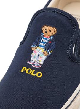 Zapatillas Polo Ralph Lauren Slip On Marino Hombre