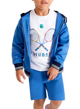 Sudadera Mayoral Capucha Raquetas Azul para Niño