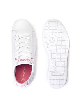 Zapatilla Lacoste Carnaby Evo Rosa Niña