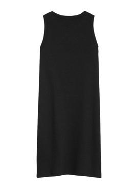 Vestido Calvin Klein Monogram Rib Negro para Niña