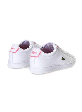 Zapatilla Lacoste Carnaby Evo Rosa Niña