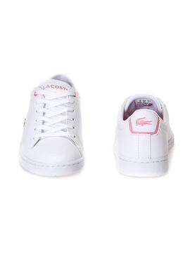 Zapatilla Lacoste Carnaby Evo Rosa Niña