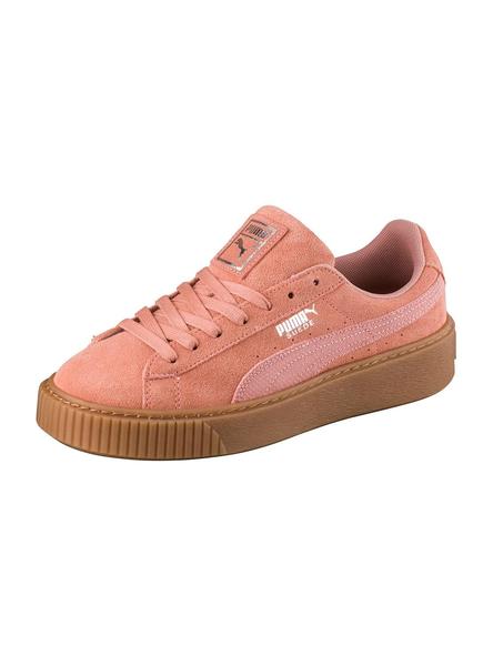 Zapatillas Suede Platform Rosa