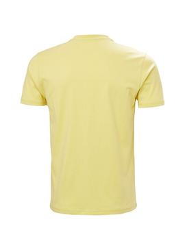 Camiseta Helly Hansen Box Amarilla para Hombre