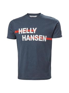 Camiseta Helly Hansen Rwb Graphic Marino Hombre
