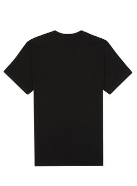 Camiseta Fred Perry Bordada Negra para Hombre